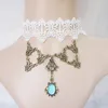 2020 Hot Selling European And American Gothic Retro Lace Necklaces Fake Collar Short Collarbone Jewelry Wholesale