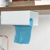 Wall Hanging Tissue Box Under Cabinet Paper Holder Kitchen Napkin Storage Rack Punch-Free Tissue Racks Toilet Paper Dispenser