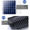 2020 DHL LED Luzes solares exterior Segurança holofote solar rua luz IP66 impermeável Auto-indução Solar Flood Luz para Lawn Garden