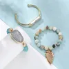 Smycken Armband Beaded, Strands Original DIY Naturlig Turkos Kristallkluster Kvinnors
