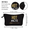 MPB007 DIY 3D-tryck Travel Kosmetiska Väskor Makeup Case Pouch Kvinnor Toaletteri Organizer Zipper Cartoon Cat Coin Storage Bag