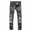 Jeans pour hommes Designer Denim pour hommes Stretch Straight Oversize 28-38 40 42 2022 Printemps Sutumn Hiver Hip HOP Punk Streetwear Patchwork1