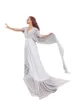 Kvinnor Bröllop Sova Wear V-Neck Tulle Night Robes Underkläder Kvinna Sweep Length Wedding Night Dress Bathgowns