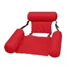 Swimming Inflatable Bed Foldable Floating Row Chair Beach Swim Pool Water Hammock Air Mattress Inflatables Lounger Beds for Waters Play Equipment Toys 2022