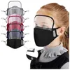 2 in 1 Mask Removable Eye Shield Mask Adult Valve Face Masks Kids Valve Full Face Oil Protective Mask with 2pcs Filter Pad CCA12326