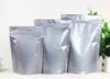 New 50pcs/lot 23cm*35cm+5cm(Bottom) 240mic Aluminum Foil Food Bag Spice/Powder/Coffee Beans/Feeds Packaging Bag