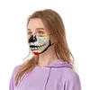 Cráneo Respirador Boca Impresión de dibujos animados Mascarillas reutilizables Personalizado Negro Lavable Mascherine Respiración Plegable Hombre Mujer 5 88bya C2