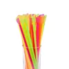 Colorful Disposable Spoon Straws Drinking Spoon Straw for Coffee Milk Shaved Ice Milkshakes Kithcen Barware Whole2572473