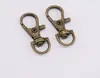 100pcs Alloy Swivel Lanyard Snap Hook Lobster Claw Clasps Jewelry Making Bag Keychain DIY Accessories199z