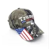 President Donald Trump Baseball Cap Hoeden Camouflage VS vlag caps voetbal verstelbare mode outdoor sport caps 3D borduurwerk snapback