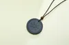 DHL Lava Stone Pendant Necklace Scalar Health Energy Quantum Pendant with Negative Ion Energy Natural Stone Pendant Black Jewelry Negative