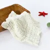 Asciugamano per la cura del bambino 6 strati di cotone Garza telaia quadrata asciugamani per bambini Saliva Asciugamano Asciugamano Asciugamano Asciugamano Asciugamano Fazzoletto 5 colori AT5598