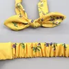 Mommy and baby headband Mother Daughter headbands set Girl Floral Printing Tie Knot Hairband Ear Cotton Hair Accessories