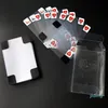 Whole54pcs جديدة شفافة مقاومة للماء PVC Poker Play Cards البلاستيك Crystal مقاومة للماء قابلة للحربة Gambing6463512