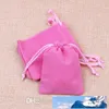 Buste in velluto con coulisse Borsa regalo 7 cm * 9 cm Borsa per gioielli floccata porta fascio borse con coulisse in velluto borse regalo di Natale di Capodanno