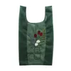 ABER Summer Women Transparent Tote Organza Yarn Cloth Beach Bag Embroidery Handbag High Quality Eco Clear Hand Bags Purse For Girls