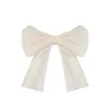 Super Fairy White Bow Hairpin Back Head Temperament Silk Yarn Net Red Ins Streamer Hairpin