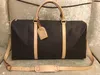 En kaliteli eski çiçek seyahat çantaları moda erkek kilit anahtarları 55cm çanta erkekler hafta sonu çanta vintage bagaj tote omuz çantası holdall juy65237w