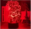 3D лампа аниме Gon и Killua Figure Nightlight для детской спальни декор Light Fan Fan