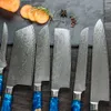 Faca Chef Aço Damasco 67 camadas VG10 Faca profissional Japonesa afiada Cleaver Slicing Kiritsuke Gyuto faca de cozinha faca de cozinha cabo de madeira maciça estável