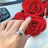 Luxe Klassiek Voor Vrouwen Brief Ronde Eenvoudige Sieraden Ring Set Frankrijk Kwaliteit Gouden Superieure kwaliteit H Meerdere verdiepingen Ri217N