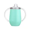 10oz Toddlers Sippy Cup double wall vacuum insulated cup With Handle Pacifier Lids Vacuum Insulated Baby Bottles Kids Tumbler A10
