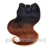 Braziliaanse Ombre Kleur Body Wave 2 pcslot 8 inch 50gpc Menselijk Haarverlenging Goedkope Ombre 100 Menselijk Haar Weave 7 kleuren Beschikbaar1705403