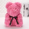 40 cm günstige künstliche Blumen Rose Bär Kunststoffschaum Rose Teddybär Freundin Valentinstag Geschenk Geburtstag Party Dekoration309 m