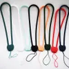 Colorful 100pcs Fashion silicone lanyard Straps Mobile phone key chains lanyards strap Accessory gift lanyards for All phone MP3