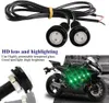 20Pcs-Pack Green Eagle Eye LED Light 9W DRL Antibrouillard Feux de jour Coffre de voiture Moto Feu de position Queue Feu antibrouillard inverse