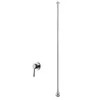 Robinet de lavabo de salle de bains suspendu au plafond, bec de baignoire, robinet mural en laiton massif, noir Chrome or blanc Rose or mitigeur Tap261P