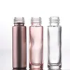 Pink Rose Golden Roller Bottle Essential Oil Bottle Lipgloss Tube Container Eye Gel Roller Bottle Cosmetic Packaging P265