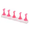 5PCS Nail Art Practice Display Stativ Chess Board Magnetic Tips Vit svart övningshållare Set Polish Gel Färgdiagramverktyg