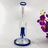 青いガラスの水の跳ね返りの腕の木9inch Dab Rig 14 mmジョイントの便利