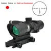 Trijicon Acog 4x32 Realfaser -Optik Red Dot Illuminated Chevron Glass geätztes Ablehnung Taktische optische Sichtjagd