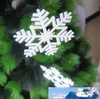 Flocon de neige de noël en plastique de 7 pouces, ornements de fête de Festival de vacances, décorations suspendues pour la maison, livraison gratuite CN02