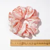 Oversized heldere kleur haar scrunchies vrouwen zijden scrunchie elastische haarbanden meisjes hoofddeksels donut grip lus paardenstaarthouder