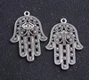 60 sztuk 42x28mm Dwa Kolor Hamsa Ręka Fatima Koraliki Tureckie Oko Charms Wisiorki Do Naszyjnik Bransoletka Biżuteria Dokonywanie