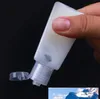 Bottiglia di plastica PET da 30 ml di disinfettante per le mani con bottiglia a forma di trapezio per tappo a flip per il campione liquido disinfettante di rimozione del trucco BO7987219 BO7987219