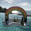 Toptan-Yaz Parti Kova Kupası Tutucu Şişme Havuz Şamandıra Bira İçme Soğutucu Masa Bar Tepsi Plaj Yüzme Yüzük