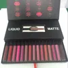 Schönheit Matt Flüssiger Lippenstift Lipgloss 16 Farben Lippenstifte Make-up Lippenstift Set Lippenset Geschenkbox8056252