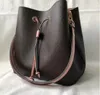 Designerska torebka Bucket pu leather luksusowa damska torebka torby na ramię crossbody czarna tłoczona listonoszka ip54yt