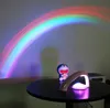 Hot Novelty LED Kleurrijke Regenboog Nachtlampje Romantische Sky Rainbow Projector Lamp Luminaria Home Slaapkamer LED-verlichting