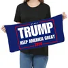 Microfiber Trump Face Handdoek 35 * 75cm Amerikaanse verkiezing Snel droge absorberende sporthanddoek Maak AMERIKA GROOTTE WEERGEVOERD WERKEN LJJO8211