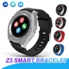 Smart Watch Z3 Bluetooth Wireless SmartWatches com slot para cartão SIM câmera HD Display para Android iOS Universal Cellphones Relógio Inteligen