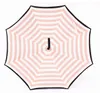 우산 C 타입 일 보호 휴대용 우산을 두 번 명주 스트라이프 역 우산 스트레이트 롱 야외 우산 LSK318를 처리