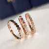 Hot Selling Womens Drie Stijl 925 Sterling Zilveren Sieraden Exquisite Stapelbare Hexagon Band Ring Diamond Jewelry Groothandel