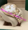 Luxury Watch 9 Style 228238 Silver Champagne Roman Dial Watch BP 41mm 18K Yellow Gold Diamond Armband Automatiska modematklockor handled med låda