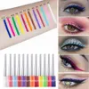 12 Colors Matte Eyeliner Quick Drying Light Shiny Eye shadow Waterproof Long Lasting Glitter Liquid Eyeliner Makeup