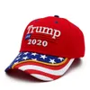 US Stock, Donald Trump 2020 Baseball Cap Snapbacks Gör Amerika Bra igen Hat Star Stripe USA Flagga Camouflage Sports Outdoor Cap FY6080